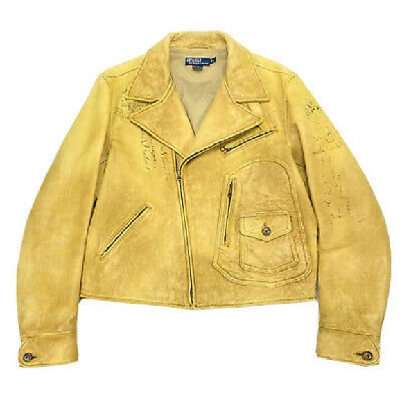 VINTAGE RALPH LAUREN LEATHER JACKET - Picture 1 of 5